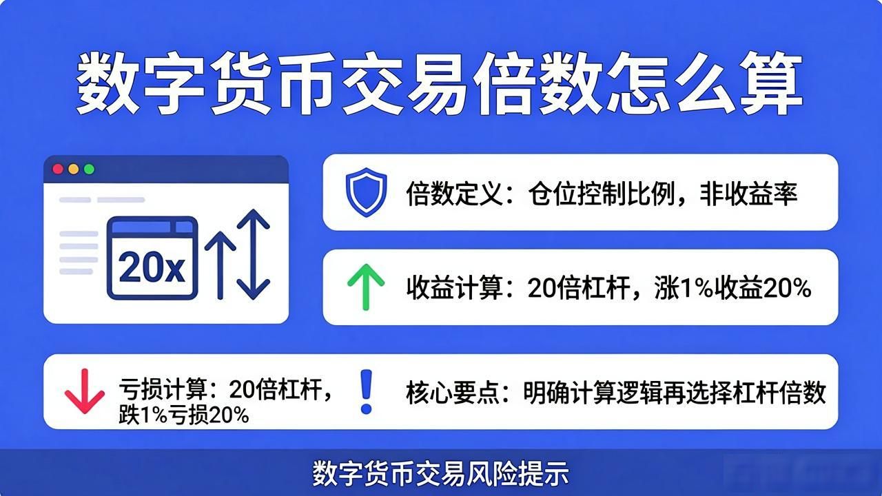 数字货币交易倍数怎么算?一图看懂杠杆计算