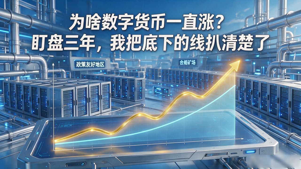 为啥数字货币一直涨?盯盘三年,我把底下的线扒清楚了