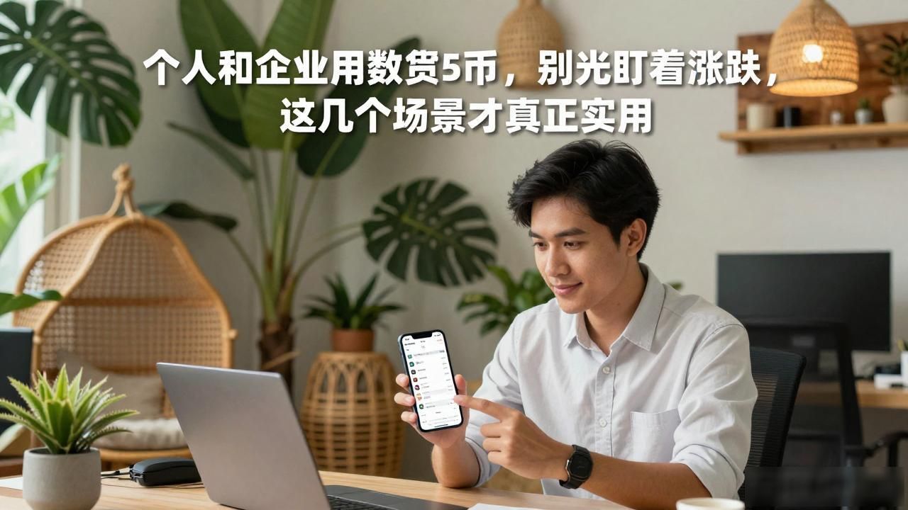 个人和企业用数字货币,别光盯着涨跌,这几个场景才真正实用