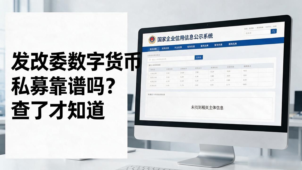 发改委数字货币私募靠谱吗?查了才知道