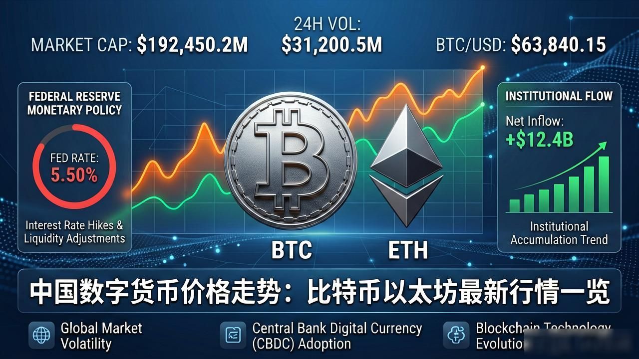 中国数字货币价格走势:比特币以太坊最新行情一览