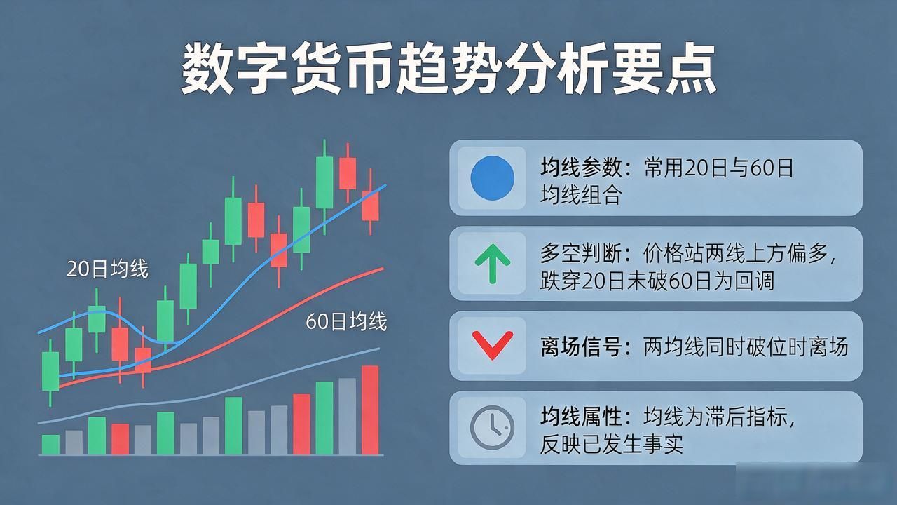 数字货币看趋势图:K线、均线、成交量这三样得配合着看,别只盯一个数