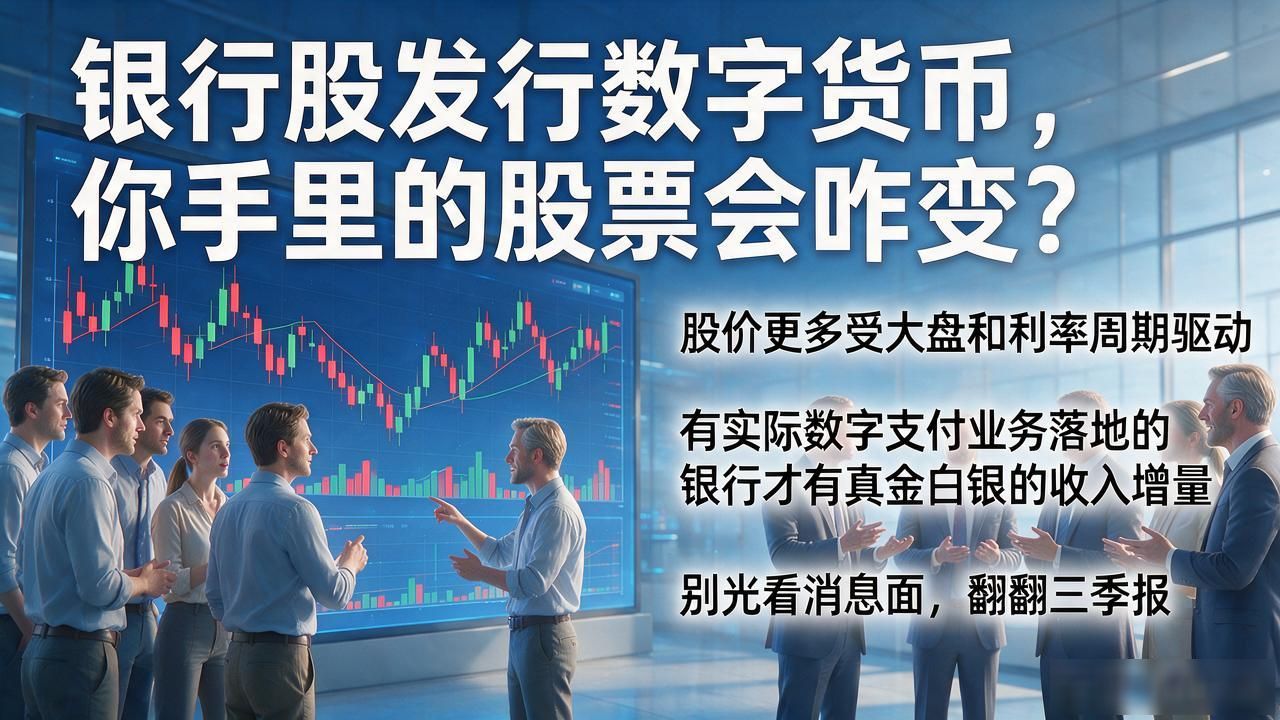 银行股发行数字货币,你手里的股票会咋变