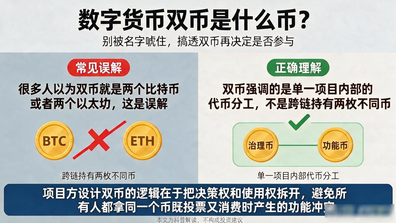 数字货币双币是什么币?别被名字唬住,搞透双币再决定是否参与