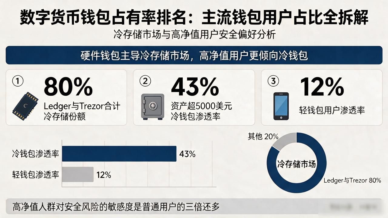 数字货币钱包占有率排名:主流钱包用户占比全拆解