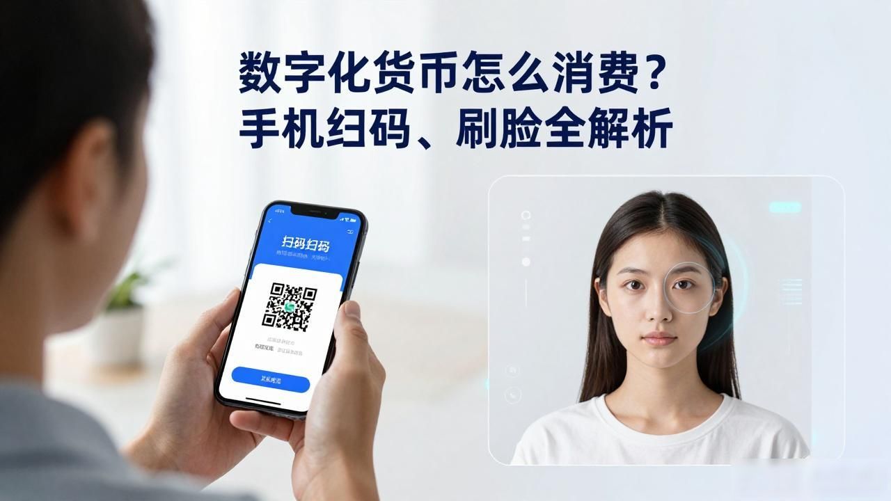数字化货币怎么消费?手机扫码、刷脸全解析