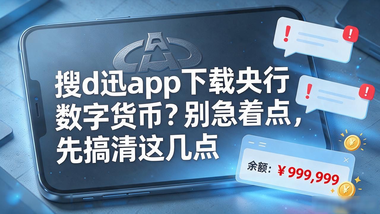 搜d迅app下载央行数字货币?别急着点,先搞清这几点