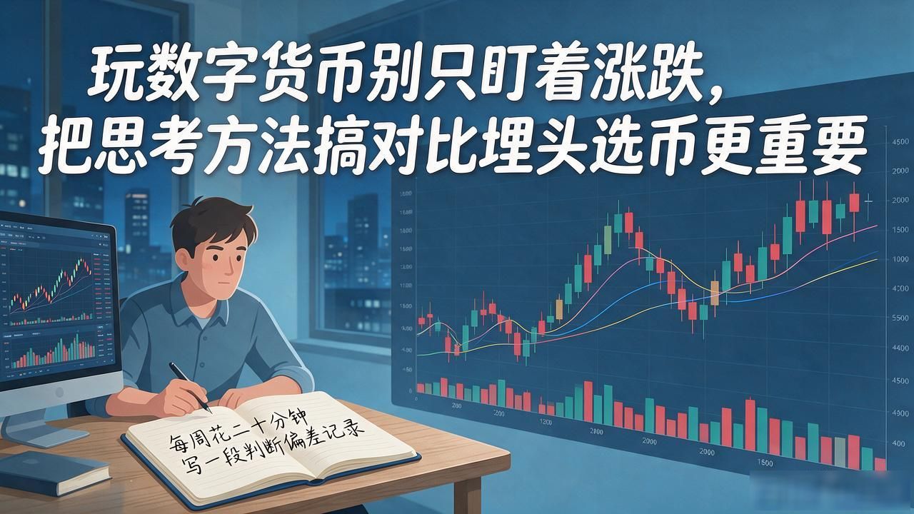 玩数字货币别只盯着涨跌,把思考方法搞对比埋头选币更重要