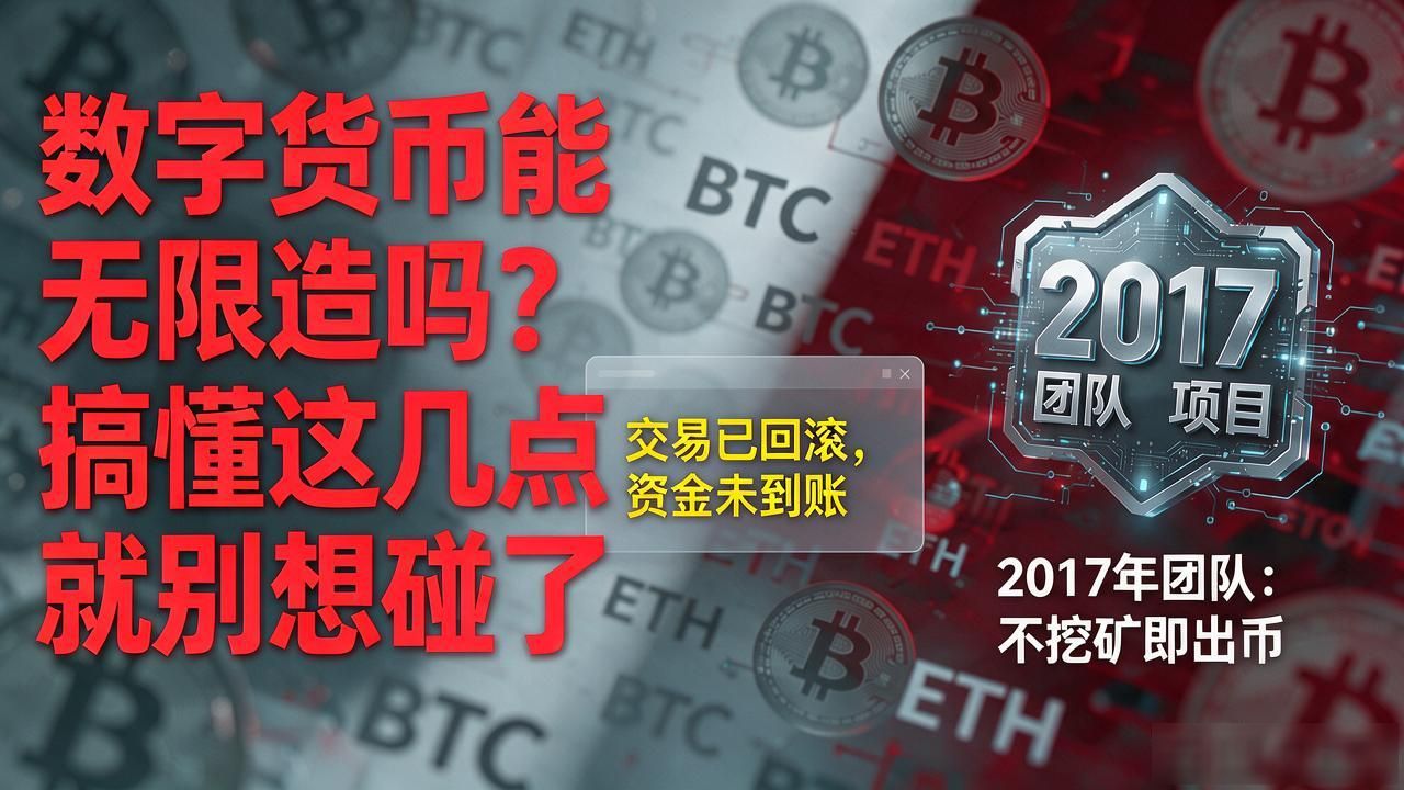 数字货币能无限造吗?搞懂这几点就别想碰了