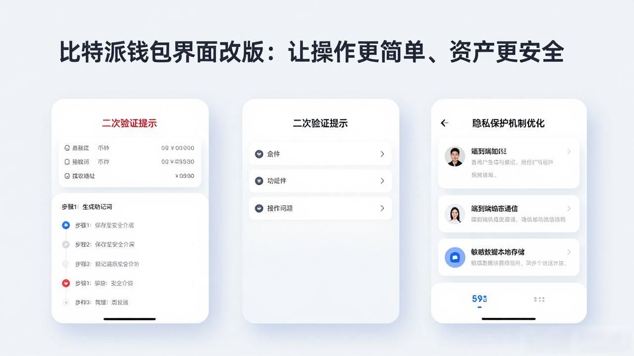 比特派钱包界面改版:让操作更简单、资产更安全
