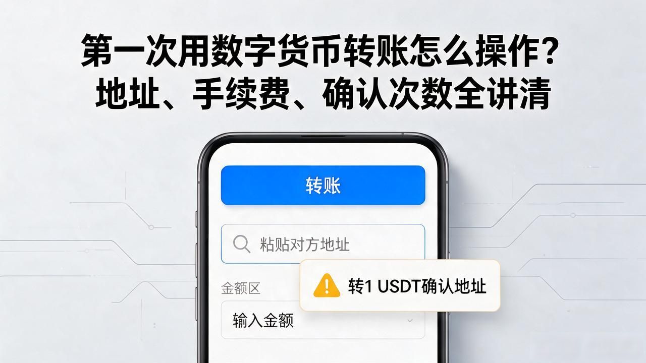 第一次用数字货币转账怎么操作?地址、手续费、确认次数全讲清