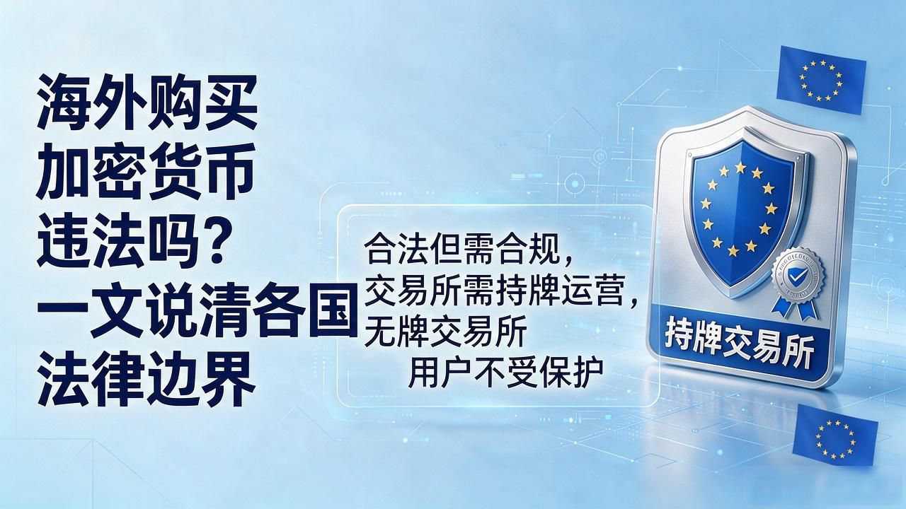 海外购买加密货币违法吗?一文说清各国法律边界