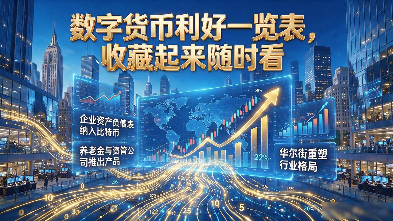 数字货币利好一览表,收藏起来随时看
