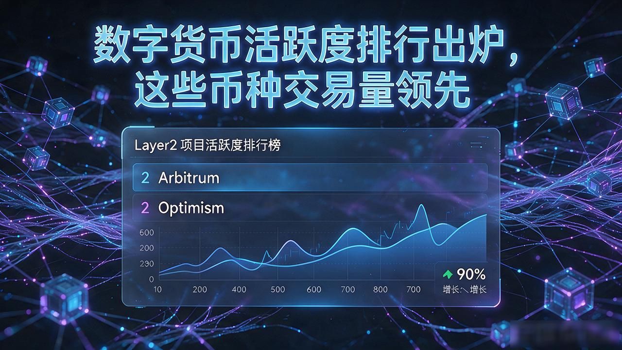 数字货币活跃度排行出炉,这些币种交易量领先