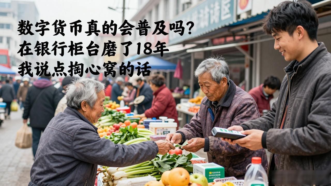 数字货币真的会普及吗?在银行柜台磨了18年,我说点掏心窝的话