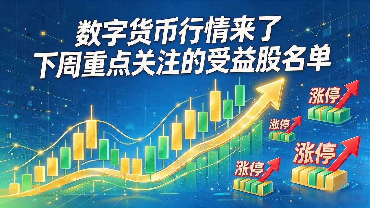 数字货币行情来了 下周重点关注的受益股名单