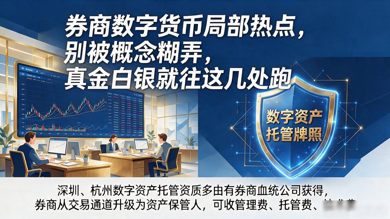 券商数字货币局部热点,别被概念糊弄,真金白银就往这几处跑