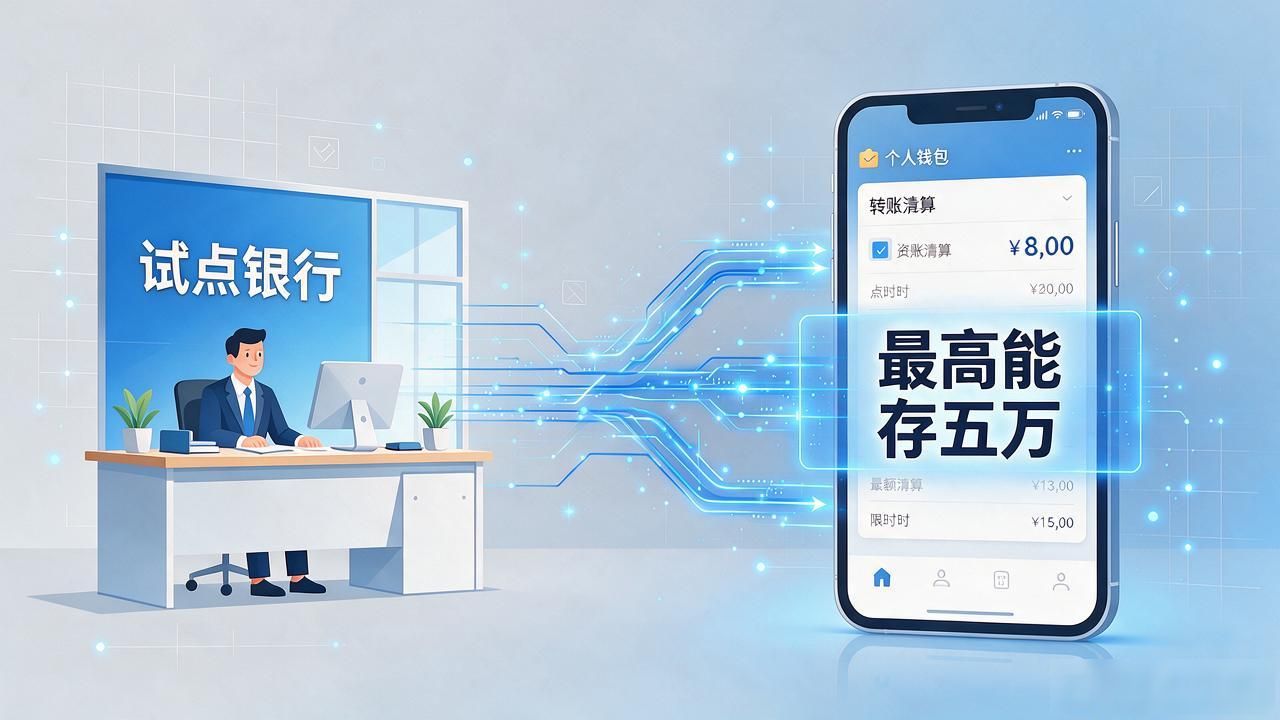 数字货币研究所限额:试点阶段个人钱包最高能存多少钱