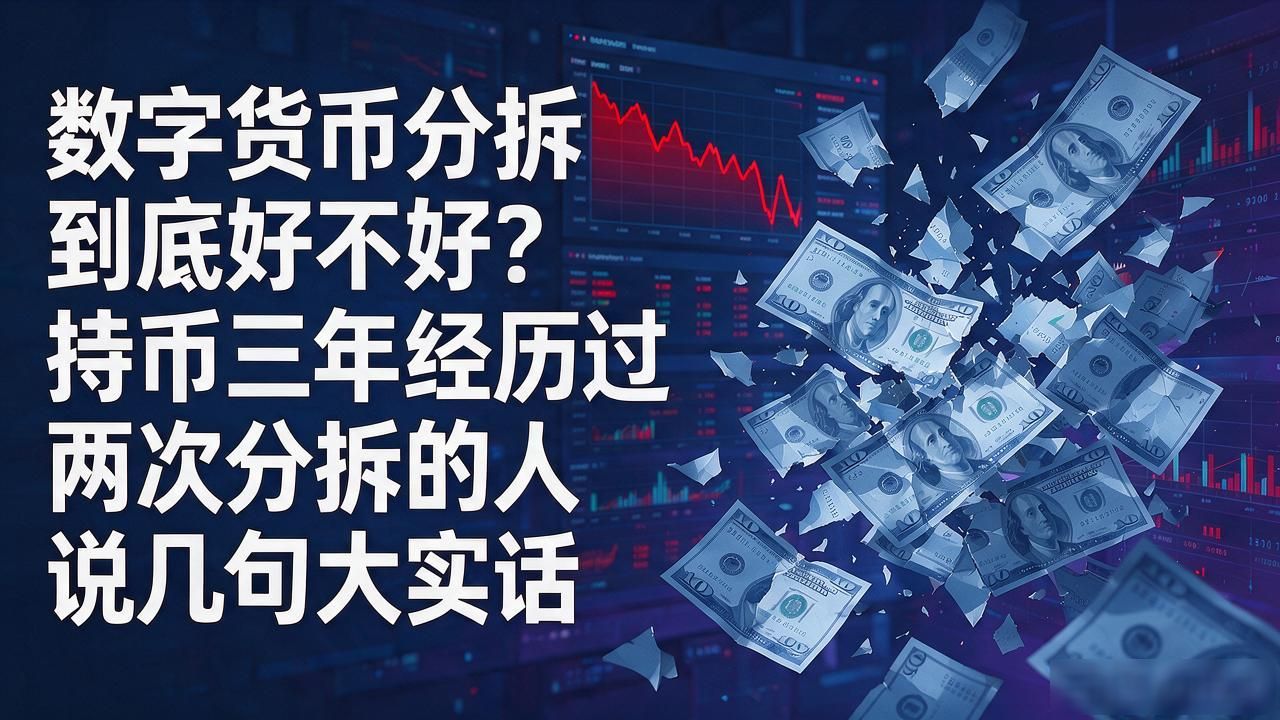 数字货币分拆到底好不好?持币三年经历过两次分拆的人说几句大实话