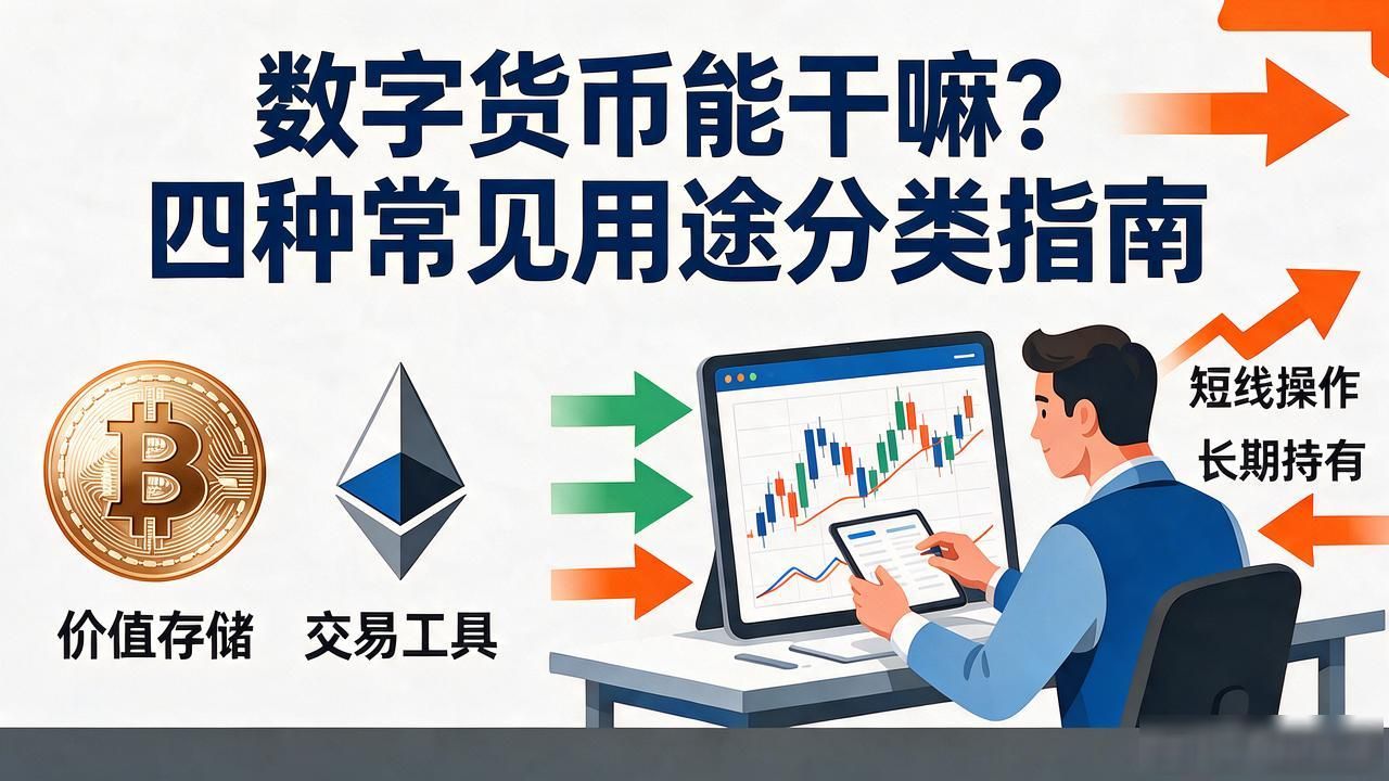 数字货币能干嘛?四种常见用途分类指南