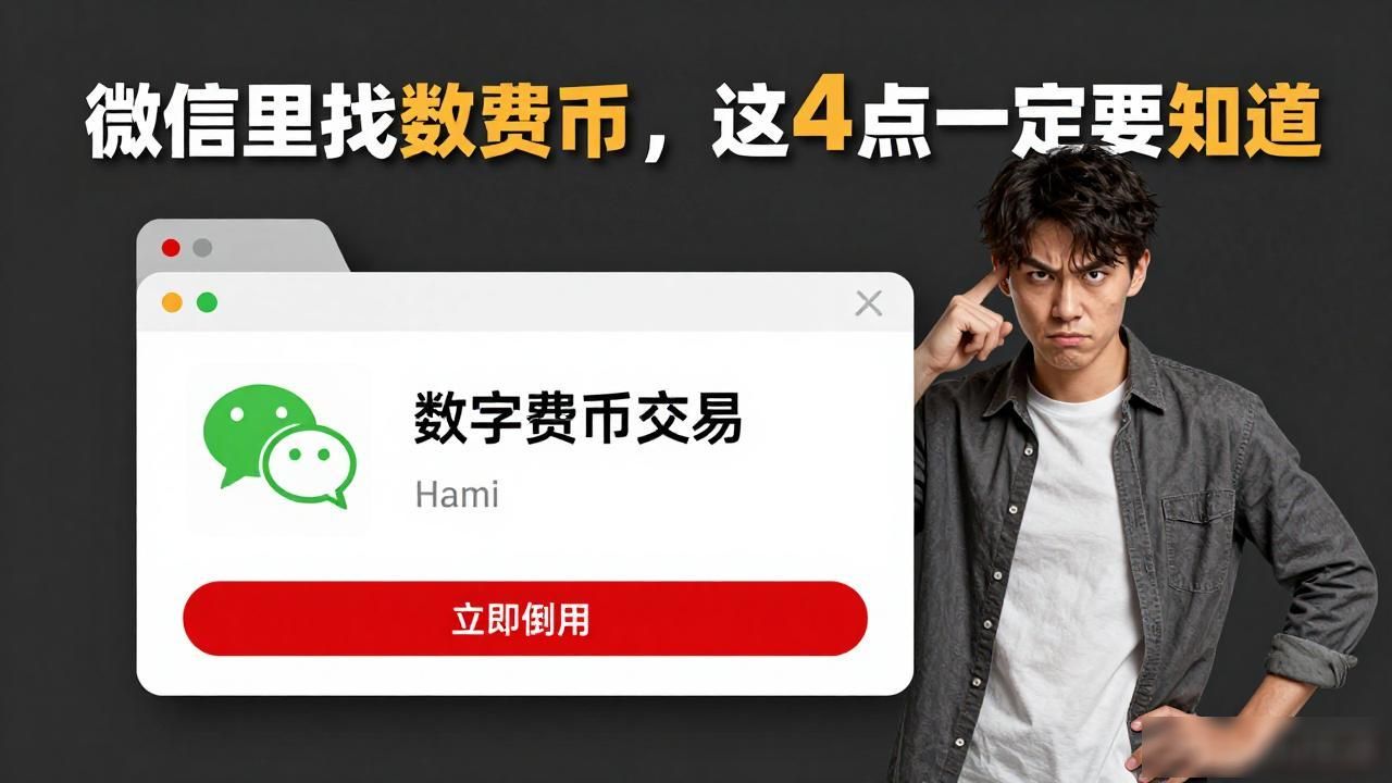 微信里找数字货币,这4点一定要知道