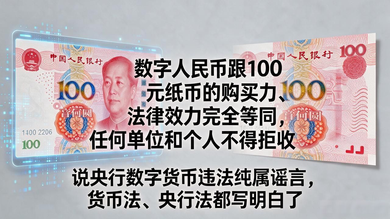 说央行数字货币违法纯属谣言,货币法、央行法都写明白了