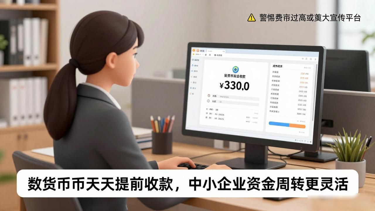 数字货币天天提前收款,中小企业资金周转更灵活