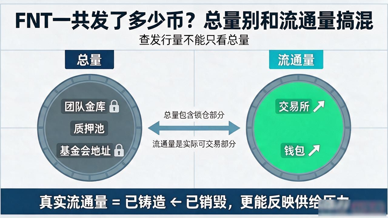 FNT一共发了多少币?总量别和流通量搞混