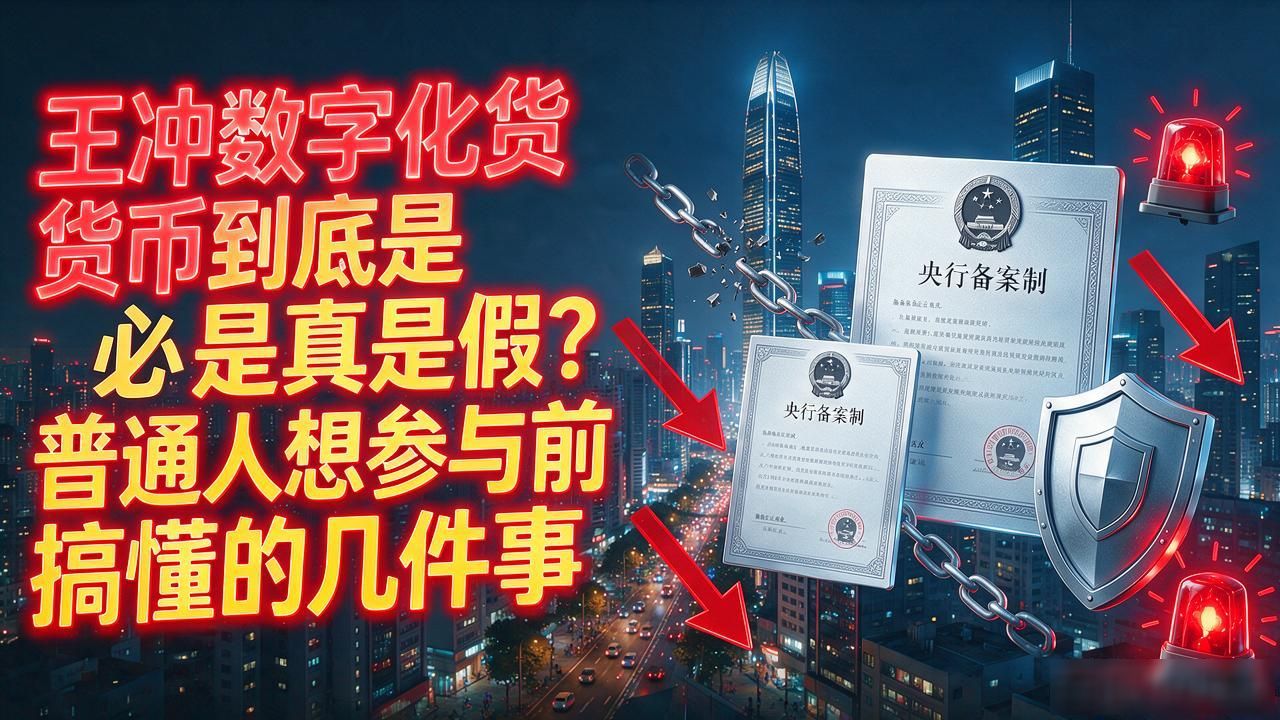 王冲数字化货币到底是真是假?普通人想参与前必须搞懂的几件事