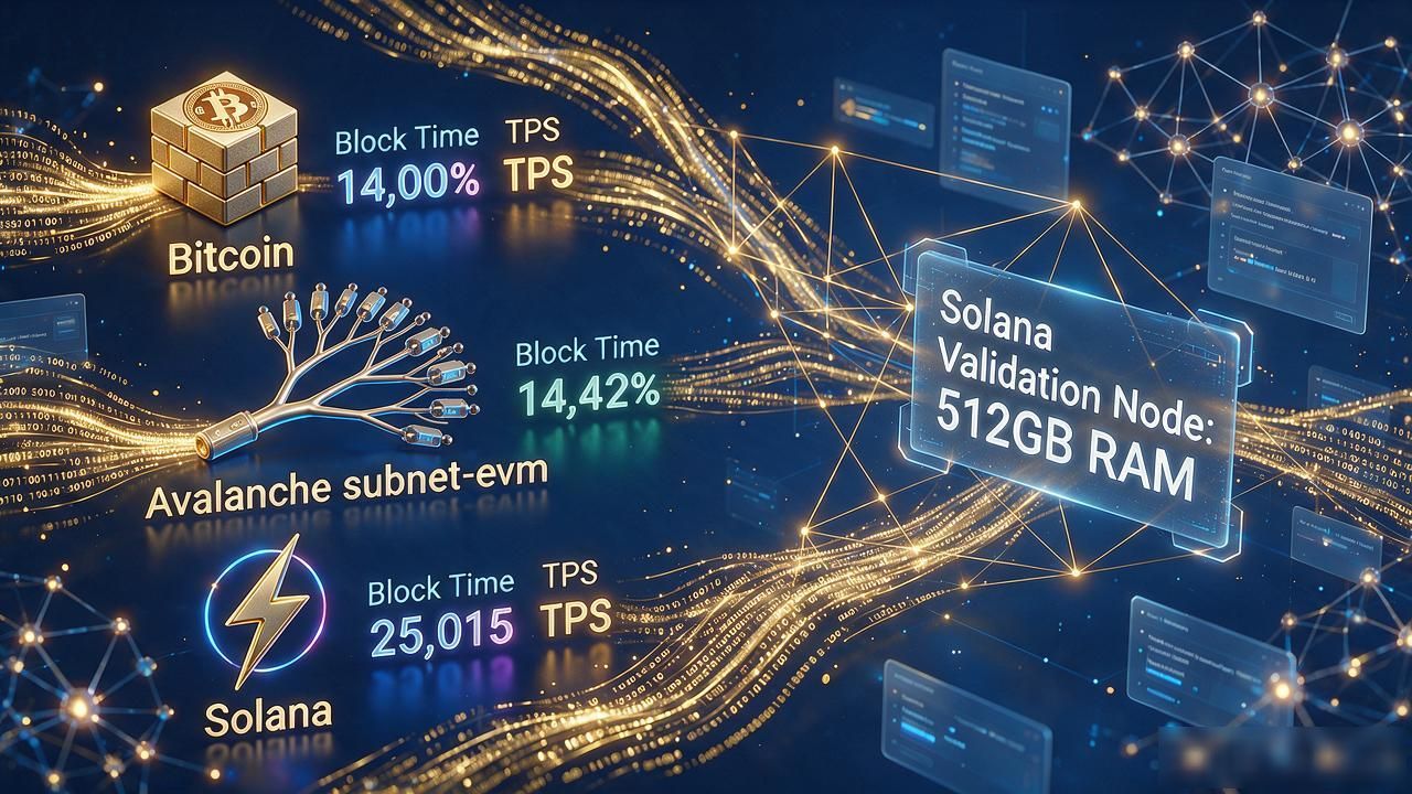 数字货币TPS怎么比?从比特币到Solana,速度差了多少