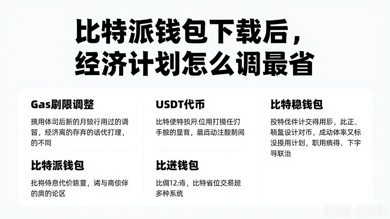 比特派钱包下载后,经济计划怎么调最省
