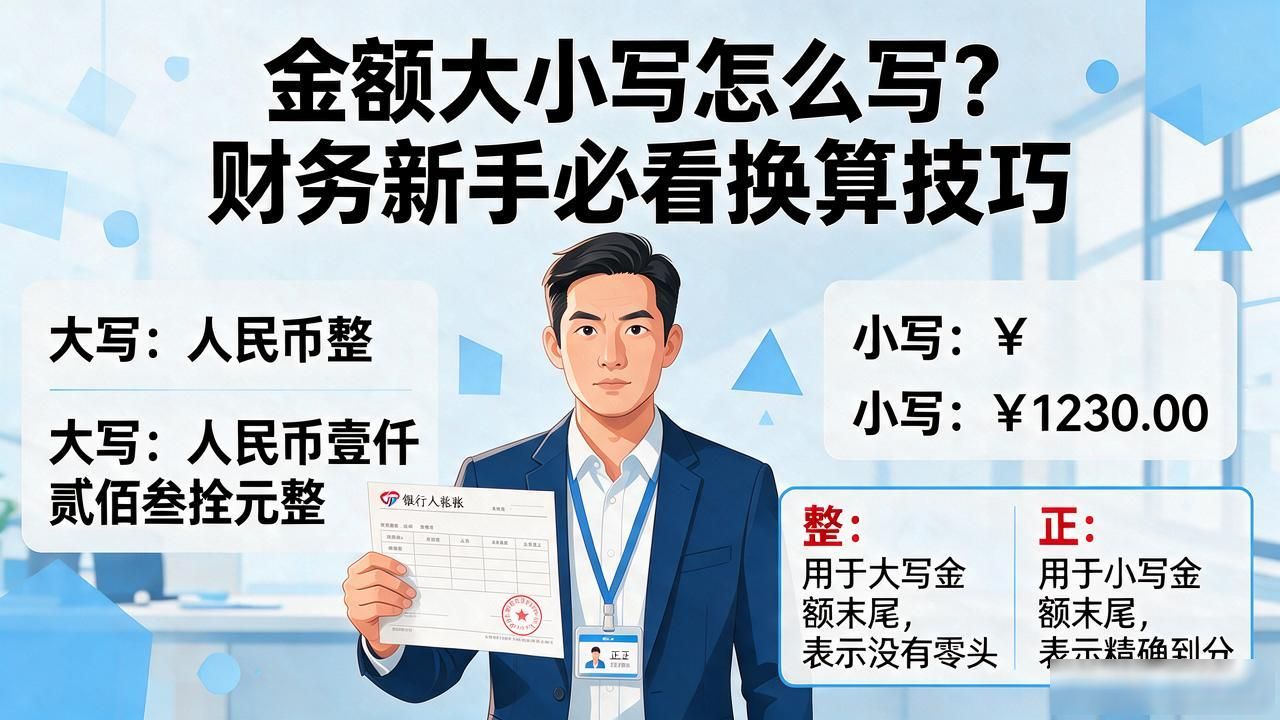 金额大小写怎么写?财务新手必看换算技巧